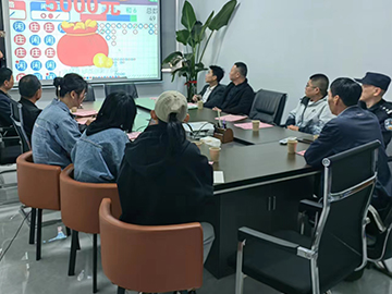 焦溪派出所民警来我公司宣传反诈骗安全知识专题会议