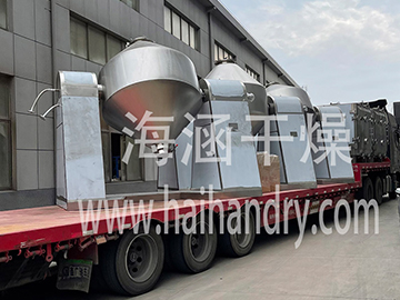 4台FZG15方形真空干燥机,3台SZG2000双锥回转干燥机制作成功，成功发往甘肃！